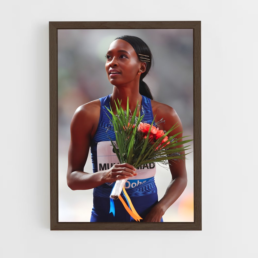 Poster Médaille de Fleurs – affiche Athlétisme (vue 5)